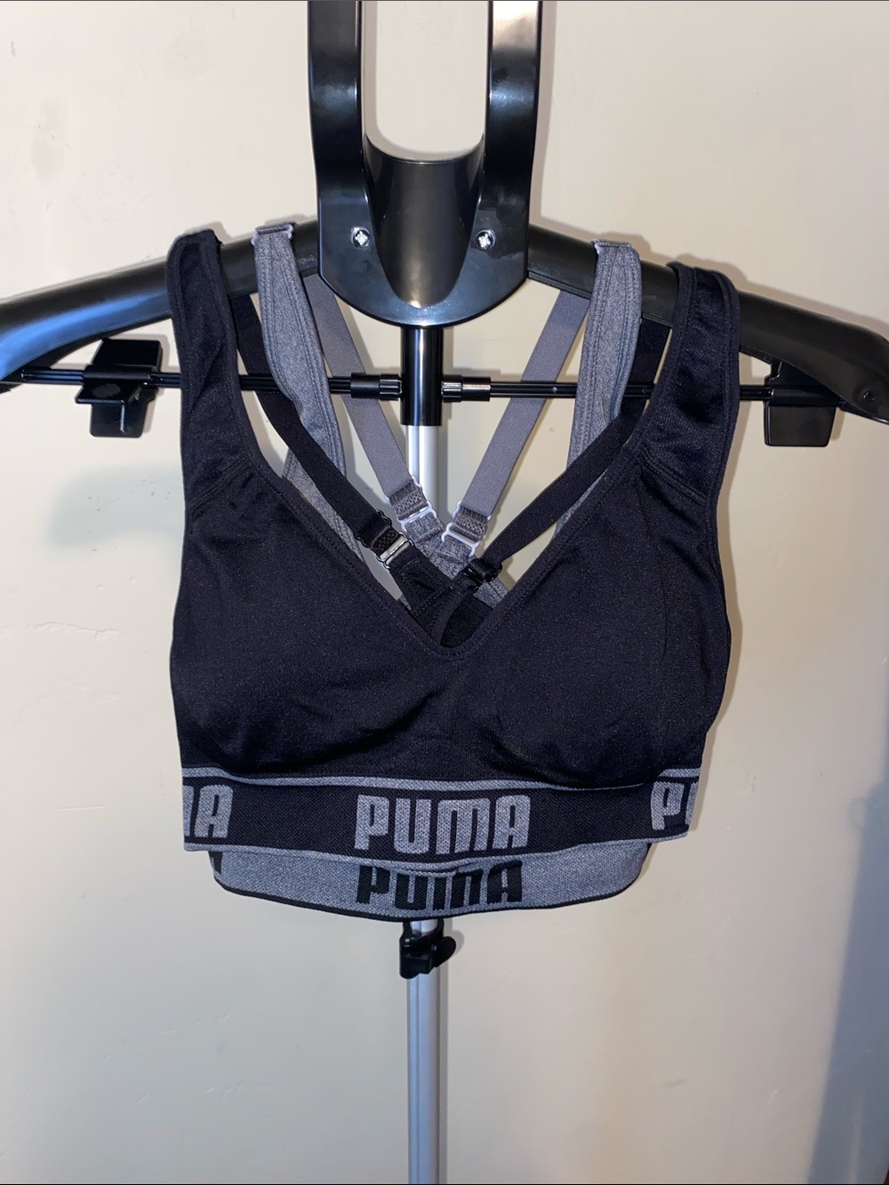 PUMA TWO PACK SPORTS BRAS SIZE SMALL